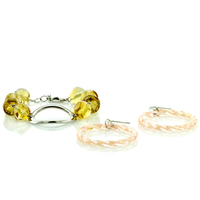 CONSTANCE - Murano Glass Jewelry Set - www.LaBellaDentro.com