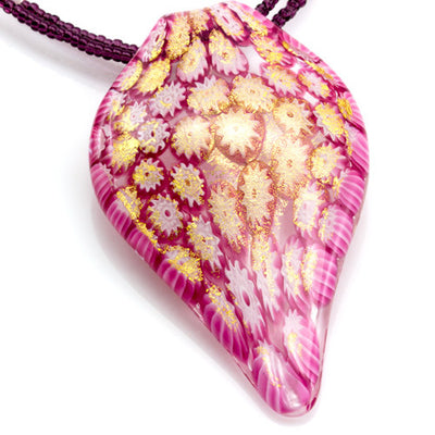 ELESSAR – Millefiori Pendant Necklace - www.LaBellaDentro.com