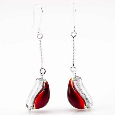 IOANA – Sterling Silver Murano Glass Teardrop Set with Necklace and Earrings - www.LaBellaDentro.com