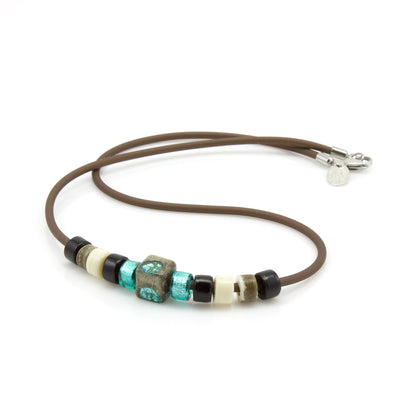 MATTIA – Murano Glass Beads Necklace for Men - www.LaBellaDentro.com
