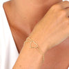 Portofino 18 KT Gold Over Sterling Silver  Double Chain Small Heart Bracelet - www.LaBellaDentro.com