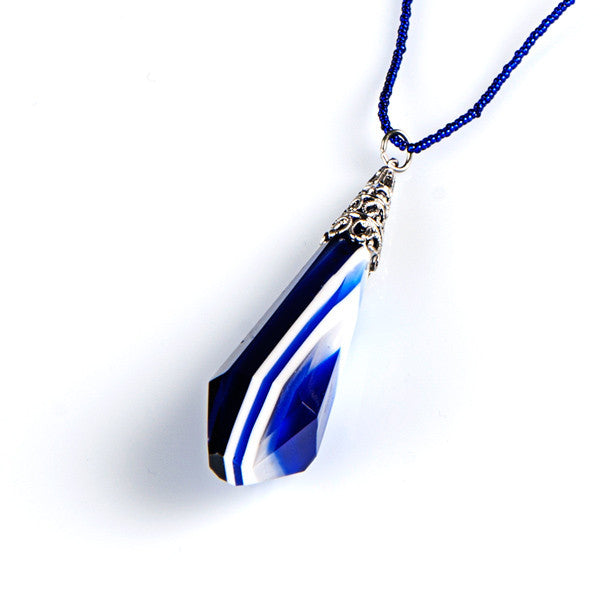 ARINA - Murano Glass Stone Necklace - www.LaBellaDentro.com