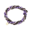 BIA – Multi- Strand Murano Glass Bracelet, Amethyst - www.LaBellaDentro.com