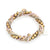 BIA-  Multi-Strand Murano Glass Bracelet, Caramel
