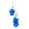 BLISS - Blue and White Murano Glass Drops Blue and White Set with Necklace and Earrings - www.LaBellaDentro.com