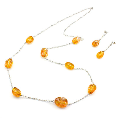 CAMILA - Murano Glass Stone Jewelry Set - www.LaBellaDentro.com