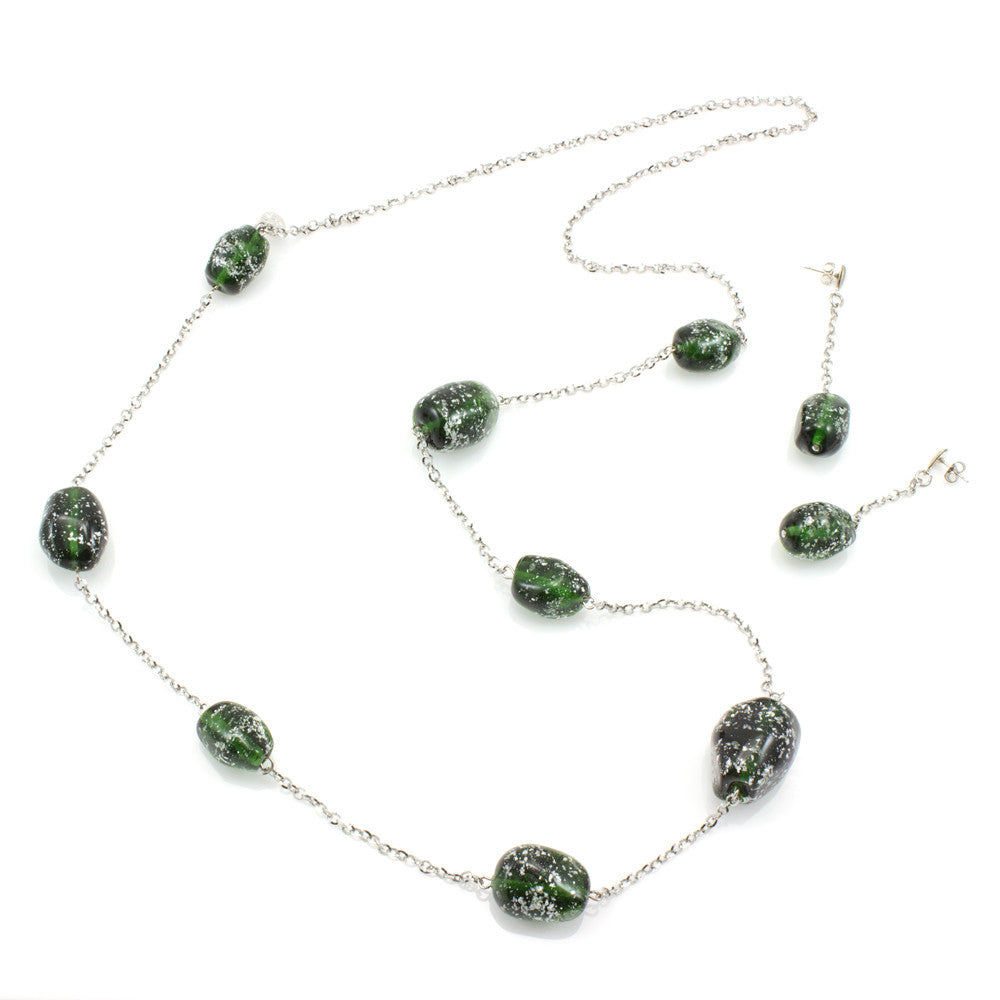 CAMILA - Murano Glass Stone Jewelry Set - www.LaBellaDentro.com