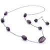 CAMILA - Purple Murano Glass Stone Jewelry Set - www.LaBellaDentro.com