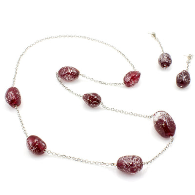 CAMILA - Murano Glass Stone Jewelry Set - www.LaBellaDentro.com