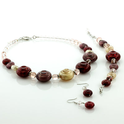 CAROLA - Murano Glass Jewelry Set - www.LaBellaDentro.com