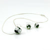 CHANEL – Sterling Silver and Murano Glass Flower Bud Set - www.LaBellaDentro.com