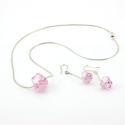 CHANEL – Sterling Silver and Murano Glass Flower Bud Set - www.LaBellaDentro.com