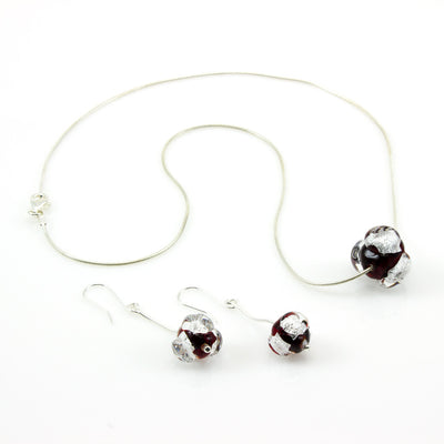 CHANEL – Sterling Silver and Murano Glass Flower Bud Set - www.LaBellaDentro.com
