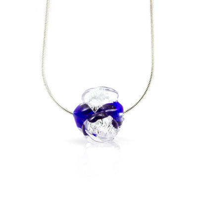 CHANEL - Sterling Silver and Murano Glass Flower Bud Set - www.LaBellaDentro.com