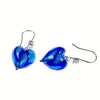 CHERRY – Sterling Silver Murano Glass Heart Earrings - www.LaBellaDentro.com