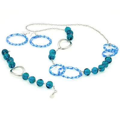 CONSTANCE - Murano Glass Jewelry Set - www.LaBellaDentro.com