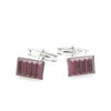 DYLAN - Murano Glass Cufflinks in Purple - www.LaBellaDentro.com