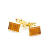 DYLAN- Murano Glass Cufflinks in Orange - www.LaBellaDentro.com