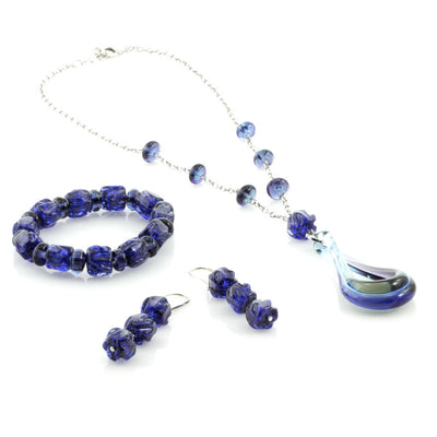 ESTER - Murano Glass Drop Jewelry Set - www.LaBellaDentro.com