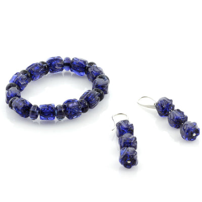 ESTER - Murano Glass Drop Jewelry Set - www.LaBellaDentro.com