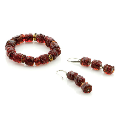 ESTER - Murano Glass Drop Jewelry Set - www.LaBellaDentro.com