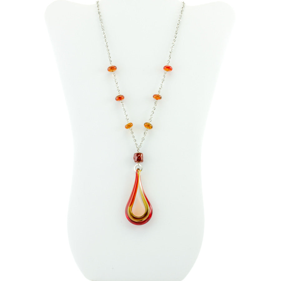 ESTER - Murano Glass Drop Jewelry Set - www.LaBellaDentro.com