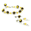 EVELIN-  Double-Strand Gold Murano Glass Bead Set - www.LaBellaDentro.com