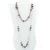 EVELIN-  Double-Strand Purple Murano Glass Bead Set - www.LaBellaDentro.com