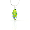 GAIA – Sterling Silver Murano Glass Cylinder Set with Necklace and Earrings - www.LaBellaDentro.com