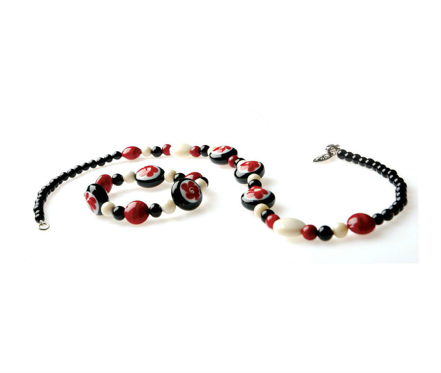HORA – Murano Glass Kids Beads Necklace and Bracelet - www.LaBellaDentro.com
