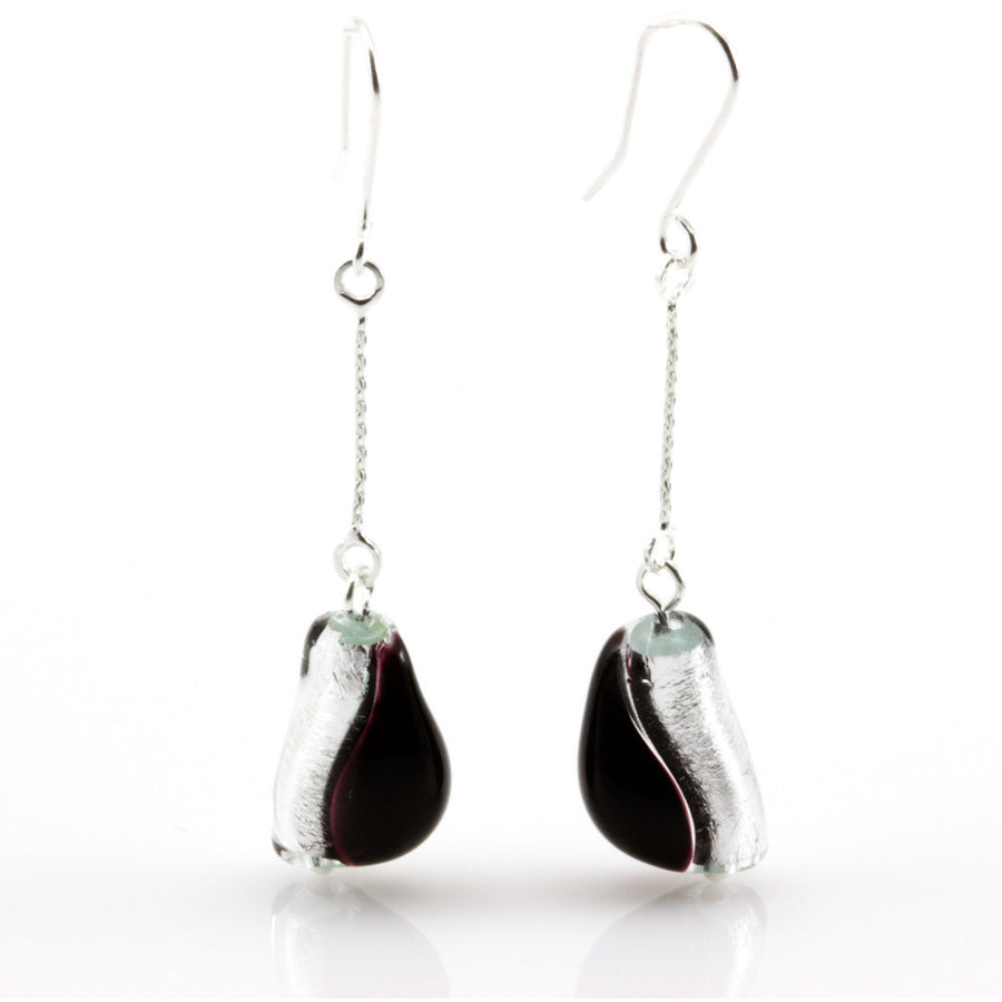 IOANA – Sterling Silver Murano Glass Teardrop Set with Necklace and Earrings - www.LaBellaDentro.com