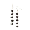 IRMA – Black Murano Glass Long Drops Earrings - www.LaBellaDentro.com