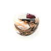 LAGUNA - Black and White Murano Glass Ring with Aventurina - www.LaBellaDentro.com