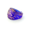 LAGUNA - Murano Glass Purple Ring with Aventurina - www.LaBellaDentro.com