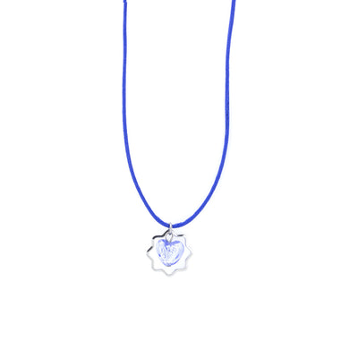 LAVI – Blue Murano Glass Kids Heart Necklace - www.LaBellaDentro.com