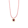 LAVI – Red Murano Glass Kids Heart Necklace - www.LaBellaDentro.com