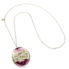 MARA – Amethyst Murano glass long circular necklace - www.LaBellaDentro.com