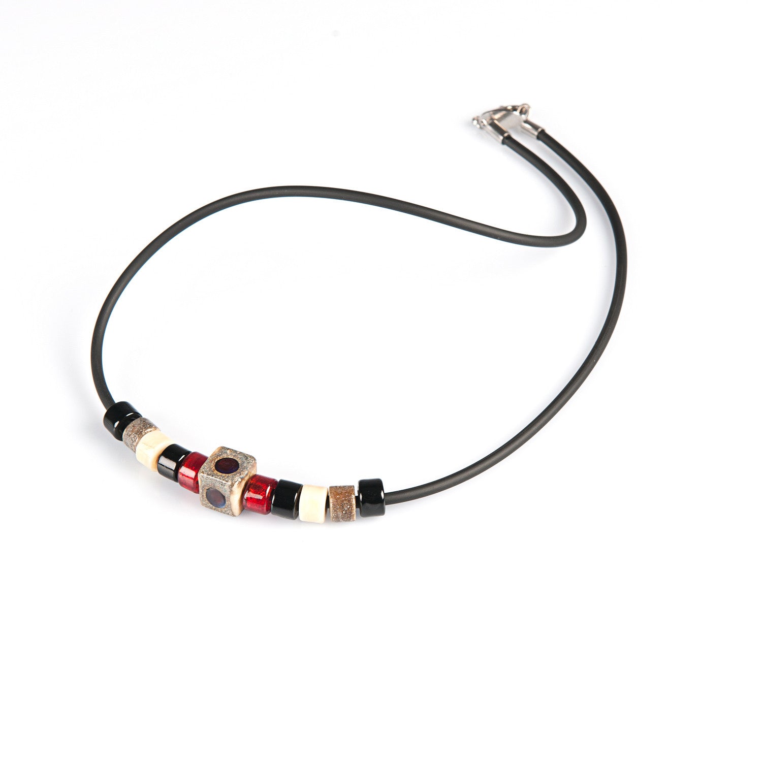 MATTIA – Murano Glass Beads Necklace for Men - www.LaBellaDentro.com