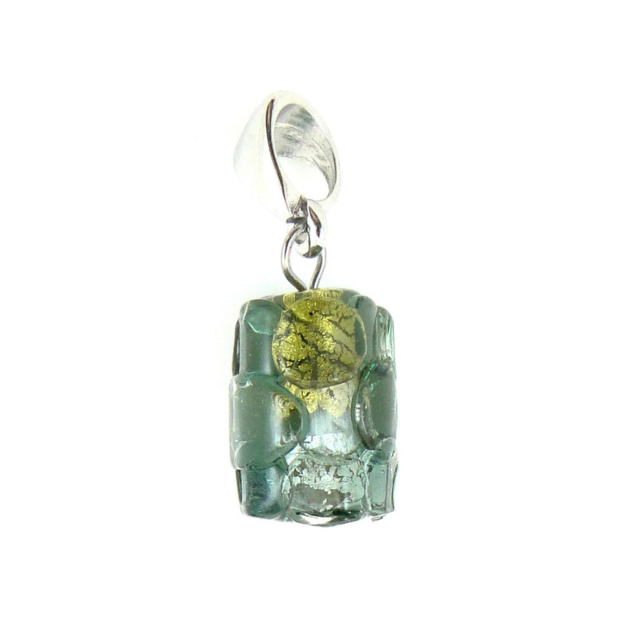 REVA – Grey Cylinder Murano Glass Pendant - www.LaBellaDentro.com