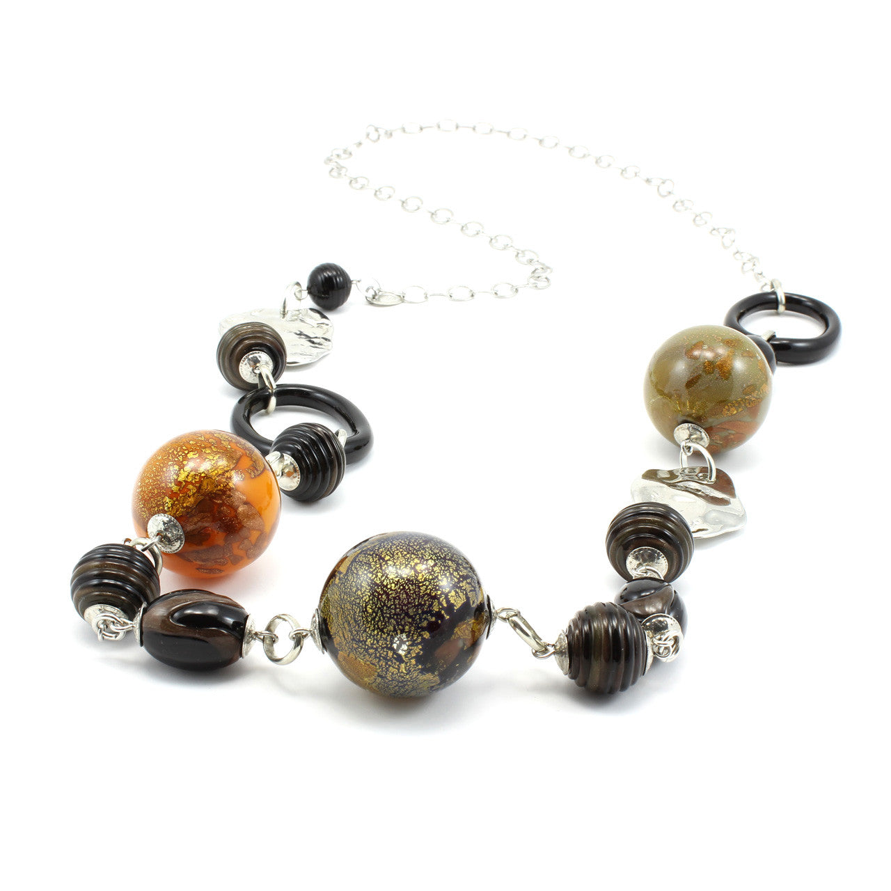 TIARA - Long Murano Glass Necklace - www.LaBellaDentro.com