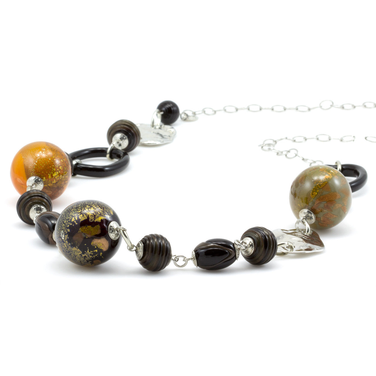 TIARA - Long Murano Glass Necklace - www.LaBellaDentro.com